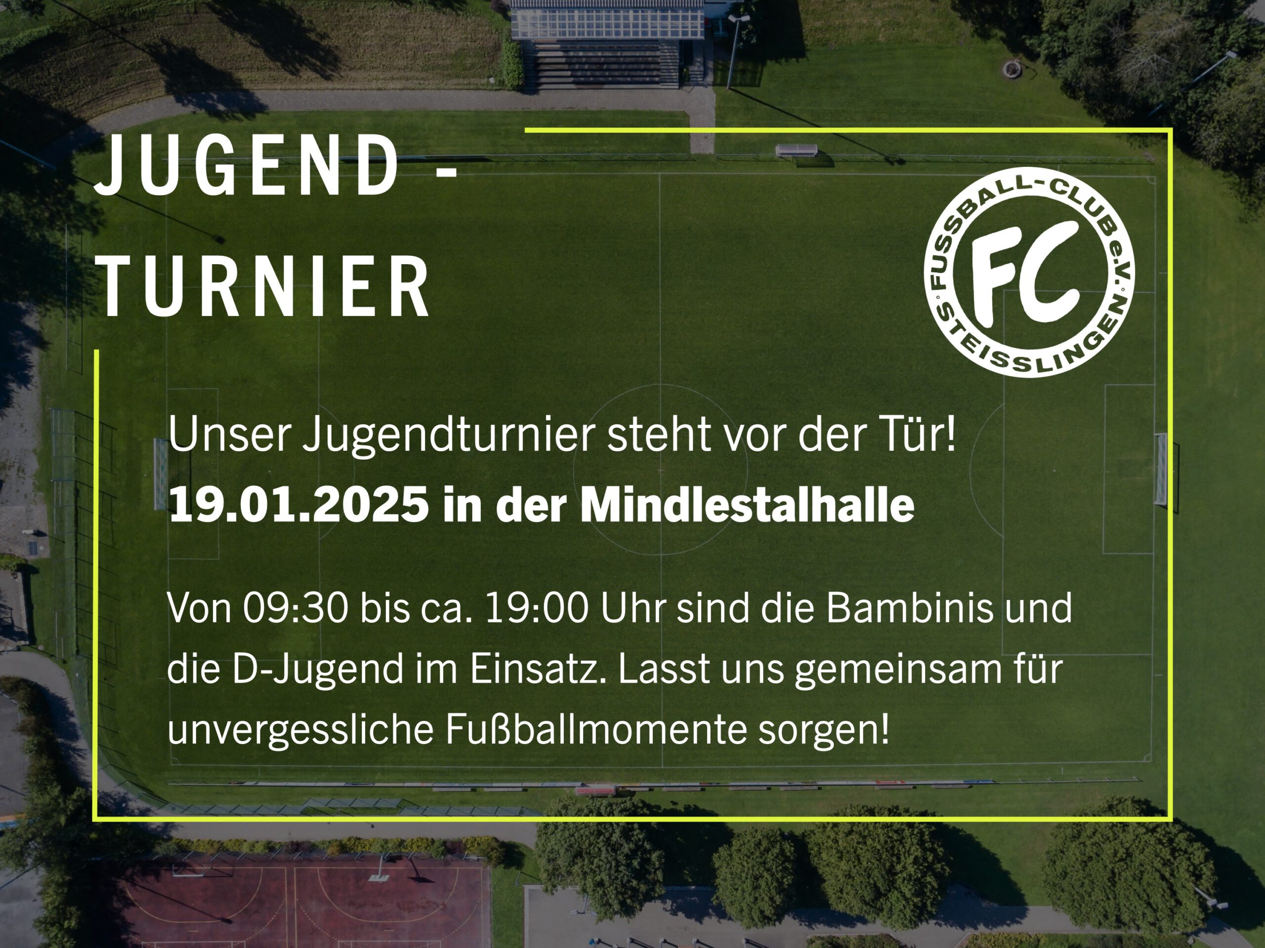 Spieltagsankündigung Jugend Turnier